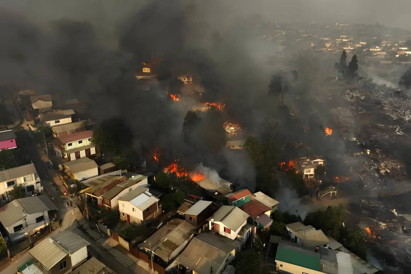 Chile Wildfire Ravage Valparaiso